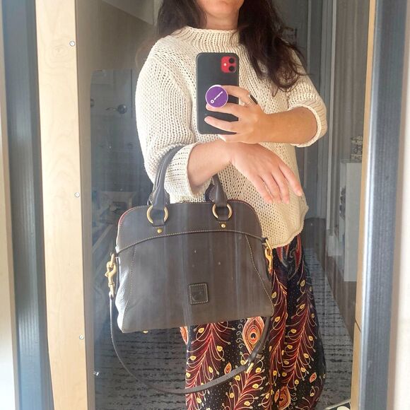 Dooney & Bourke Brown Satchel - Picture 14 of 15